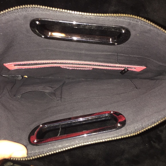 BCBG MaxAzaria neon red clutch - Picture 4 of 4